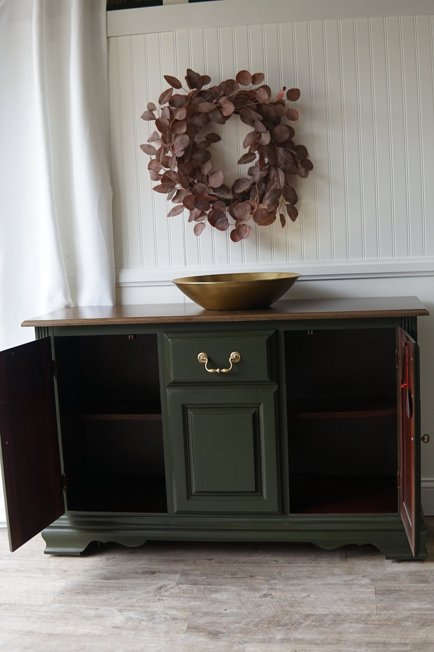 Vintage Singer Buffet Table