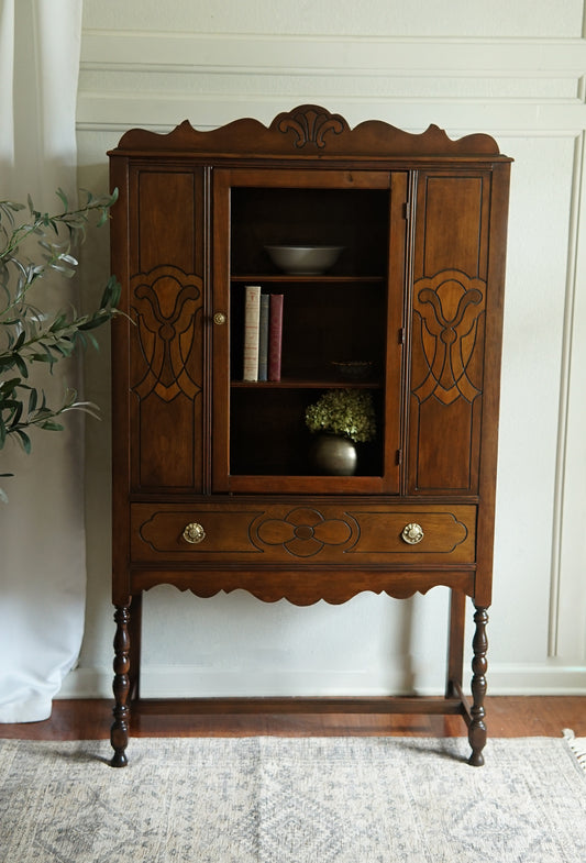 1920s Solid Wood Cabinet